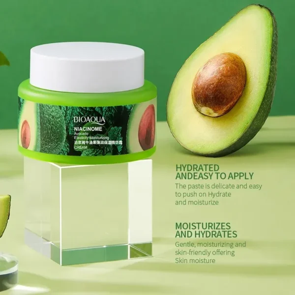 BioAqua Niacinome Avocado Cream – 50g - Image 3