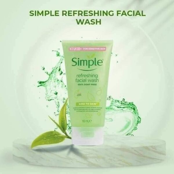 Simple Kind To Skin Refreshing Facial Wash Gel – 150 ml - Image 2