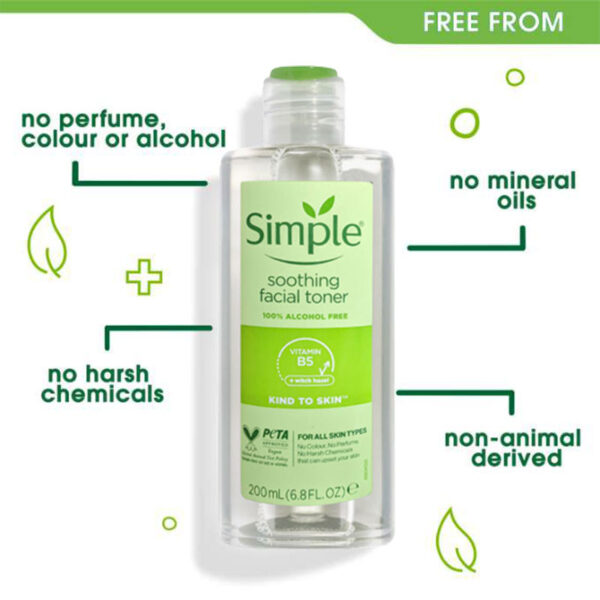 Simple Soothing Facial Toner 200 ml - Image 4