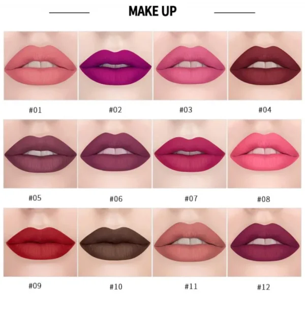 Handaiyan Thanks For The Love 12 Color Matte Liquid Lipstick Set - Image 5