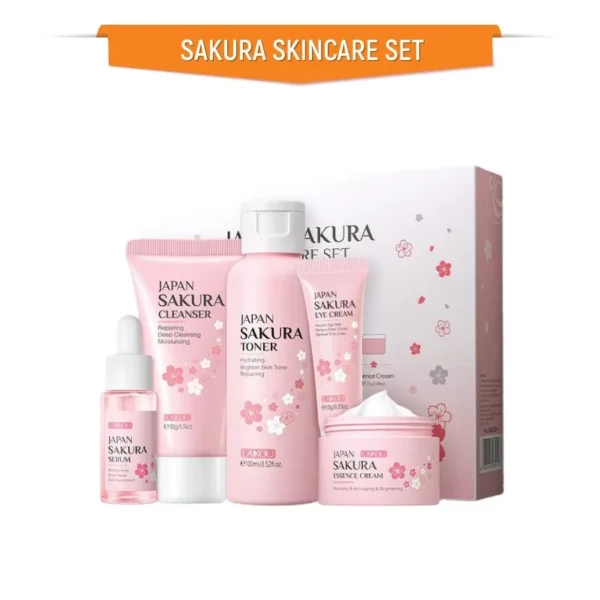 Laikou Japan Sakura Skincare Set – 5 Pcs