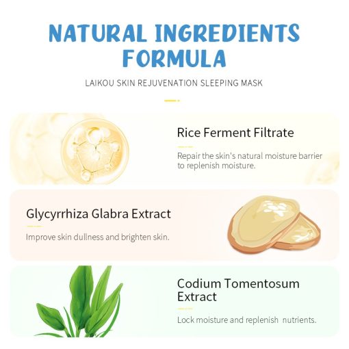 Laikou Skin Rejuvenation Sleeping Mask – 3 G-5Pcs - Image 3