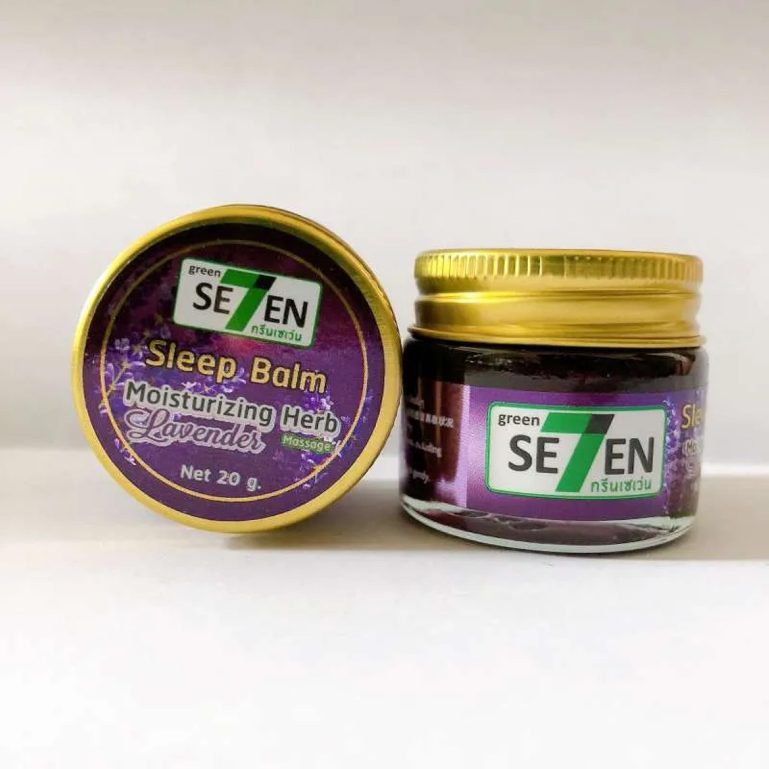 Green Seven Sleep Balm Moisturizing Herb Levender-20g - Image 3