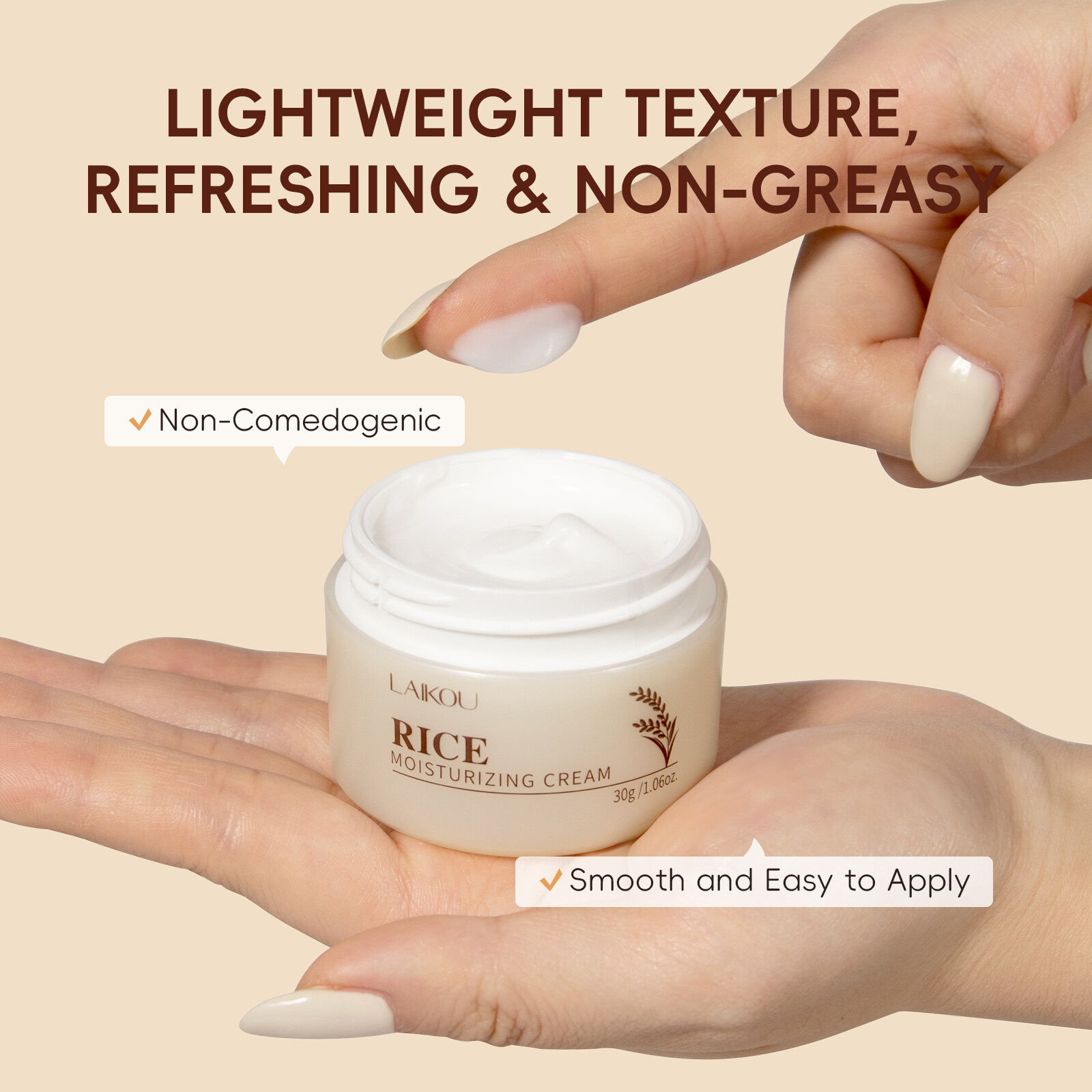 Laikou Rice Moisturize Cream - Image 2
