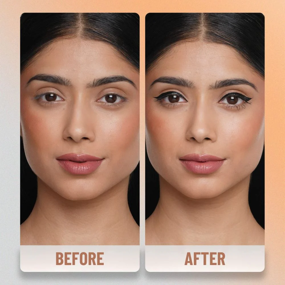 Swiss Beauty Jet Black Bold Felt Tip Eyeliner - Image 5